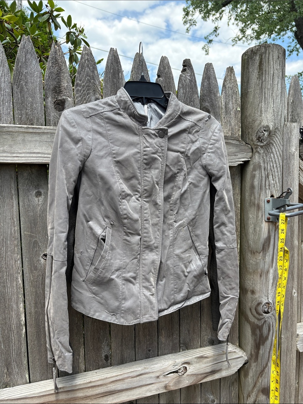 Free People size 10 faux leather jacket!